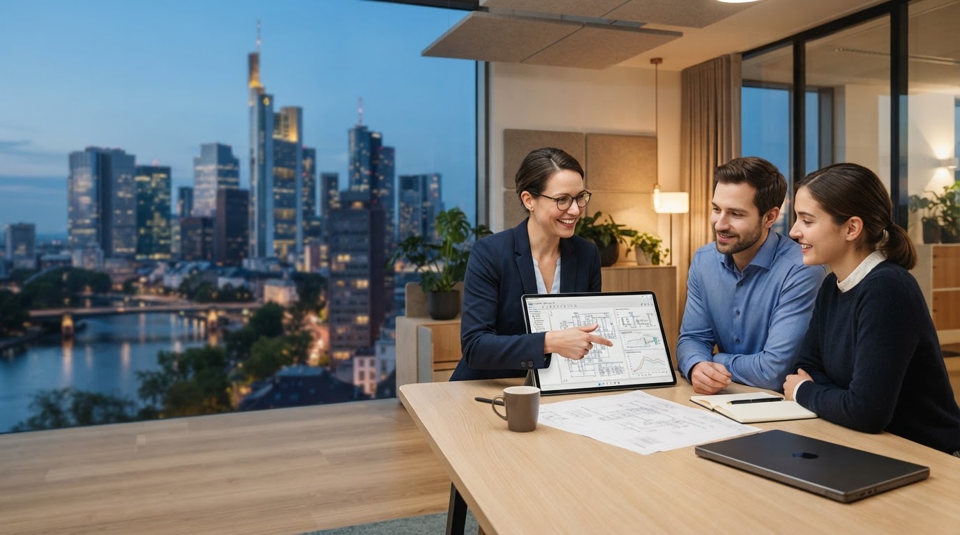 ChixiroZäzoks Illustration einer KI-gestützten Datenanalyse für Finanzentscheidungen